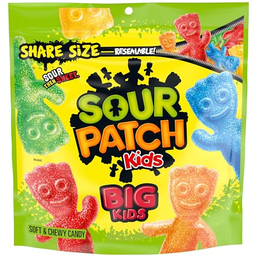 Sour Patch Kids, Big Kids Soft and Chewy Gummy Candy, Share Size, 12 Ounce